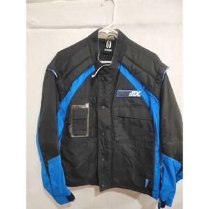 Thor MX Phase Motocross Jacket Men Large Blue Black Riding Enduro Zip Off Sleeve